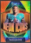 2025 Panini Select Travis Hunter RC Neon Icons Tie-Dye Prizm /25 Jaguars BK3