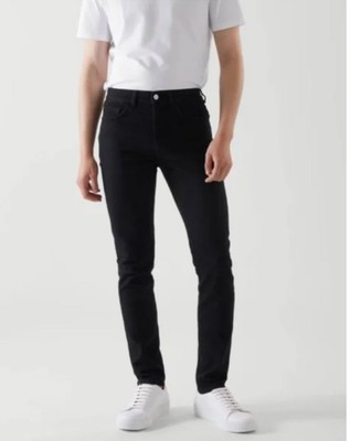 COS Mid Rise Skinny Tapered Jeans Black Men s 33/34 