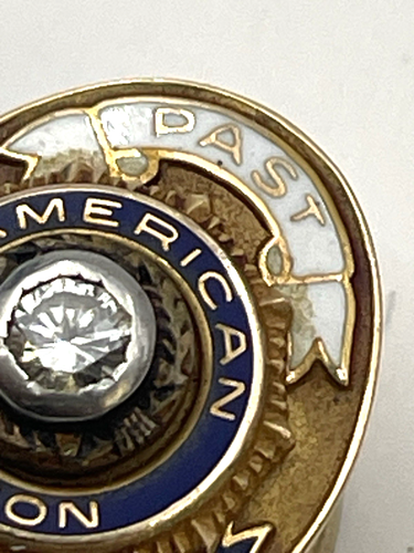 14k Gold American Legion Past Commander Lapel Pin Vintage 2.9g - Picture 6 of 10