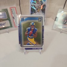 2024 Panini Donruss Optic Blake Corum #208 Optic Rated Rookie Rams (RC)