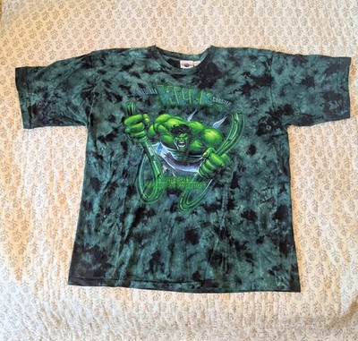 Vintage Incredible Hulk Shirt Gr. 2XL Universal Studios Hollywood Marvel Tie Dye