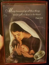 Leanin' Tree MARY TREASURED UP ALL.. Madonna And Child Christmas Cards Box Of 10