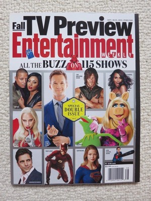 Entertainment Weekly Magazine September 18 / 25, 2015 Fall TV Preview Double Iss