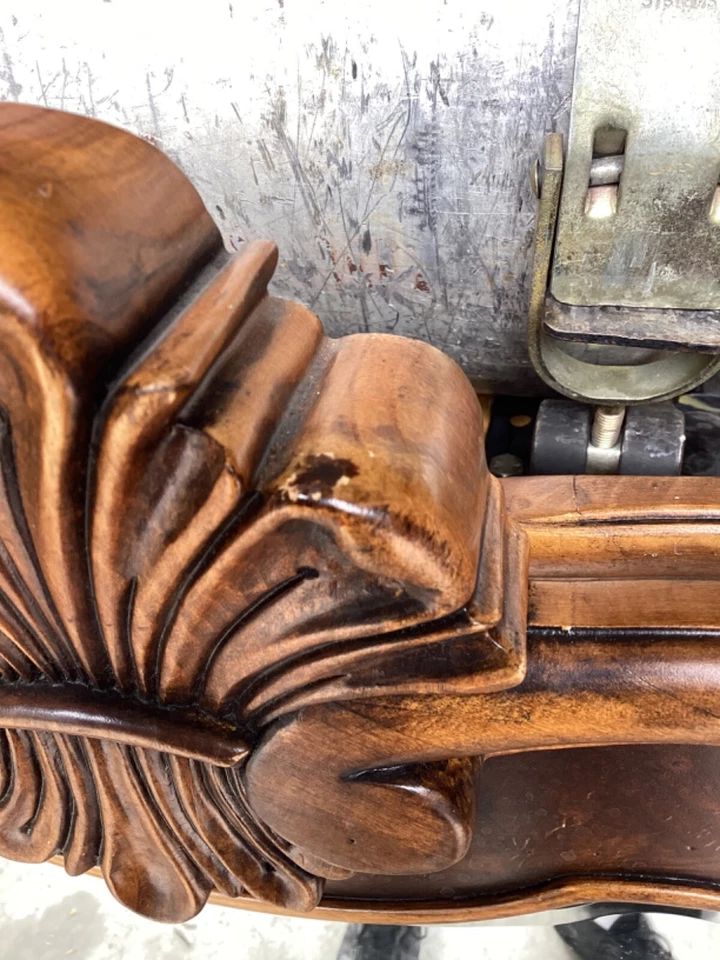 Ethan Allen Tuscany Collection Arched Mirror With Walnut Burl 51” x 34” x 3.5” - Image 4 of 4