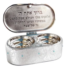 new Classic travel candlesticks Shabbat Candle Holders israel Nickel Tea light