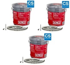 Senco 06A162P 1000 Count Duraspin Collated Screws #6 x 1-5/8" - Pack of 3