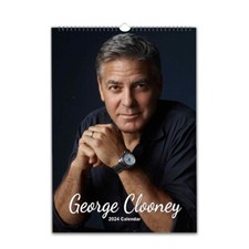 George Clooney Full photo calendar 2027/28 personalised Choose Start