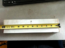 GENERAL PARTITIONS 12" Stainless Steel Pilaster Shoe for 1" Square Edge panels