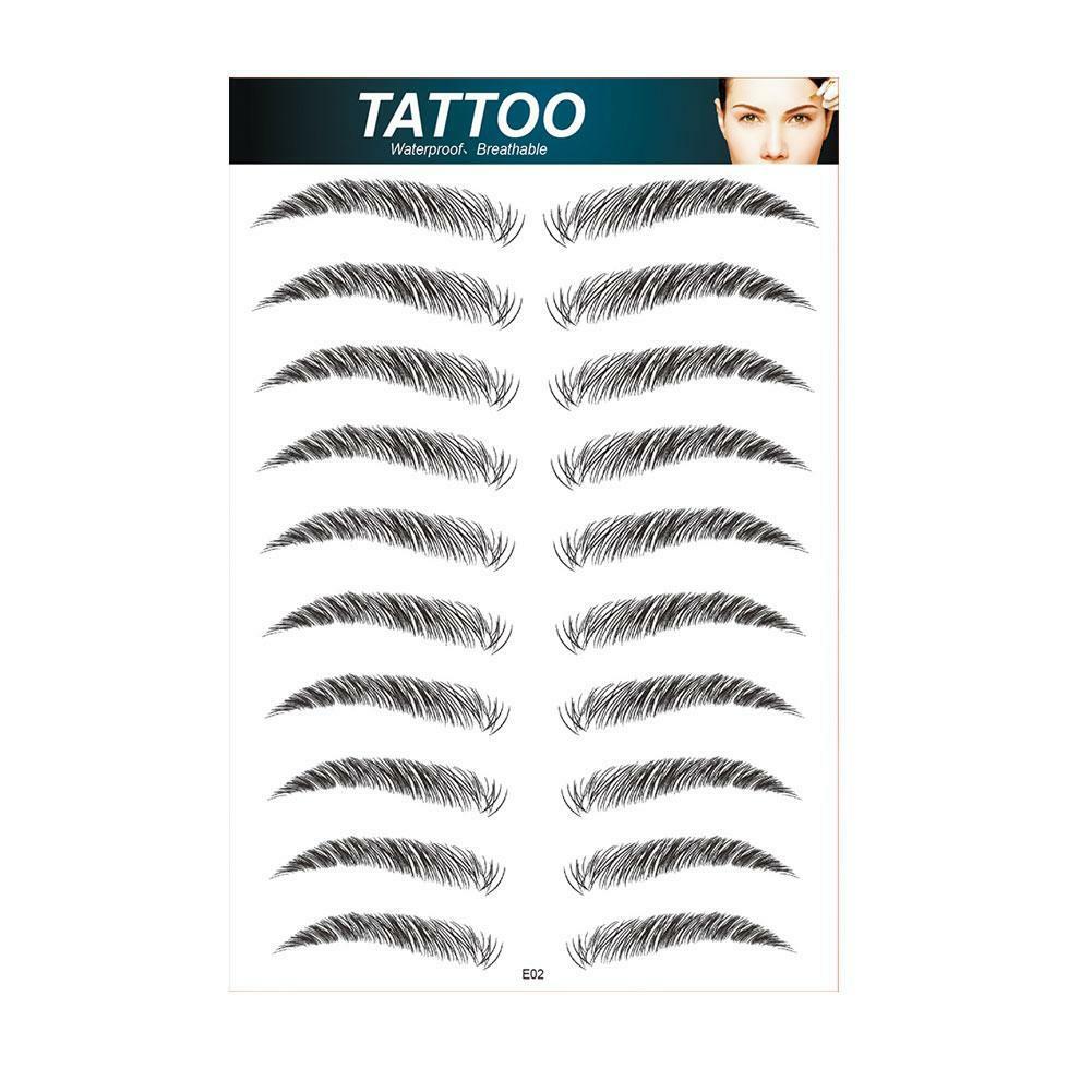 4D Hair-like Eyebrow Tattoo Sticker False Eyebrows Eyebrow Waterproof 2022  | eBay