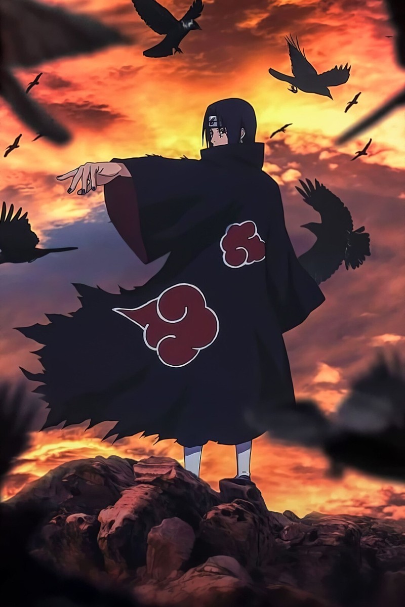 Anime Uchiha Itachi Akatsuki Team Poster-11x17inch,28x43cm