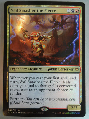 Foil Vial Smasher the Fierce, Vollgrimm die Phiolenwerferin Commander 2016 MTG 1