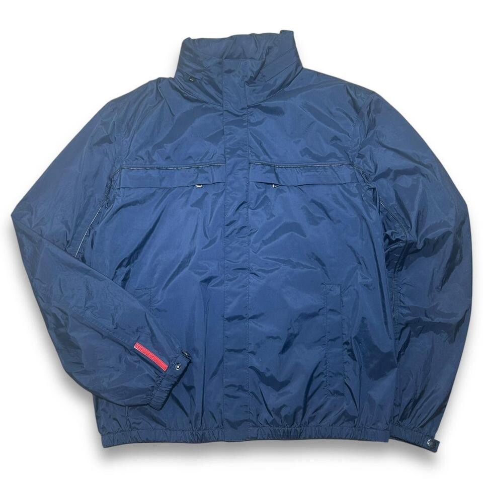 prada sport nylon jacket navy
