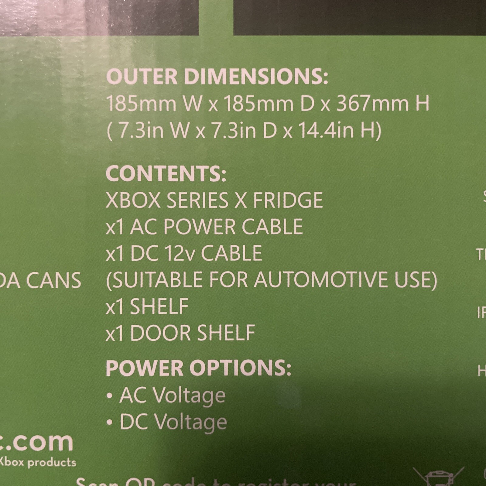 Xbox Series X Replica Mini Fridge Limited Edition NEW Holds Up To 8