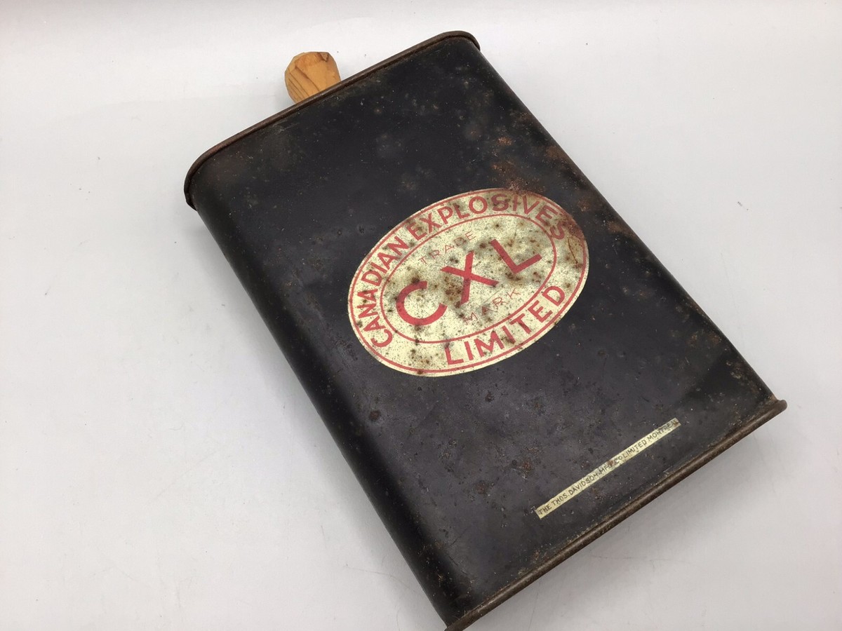 RARE Canadian Explosives Ltd SNAPSHOT CXL tin (pre CIL) Thos