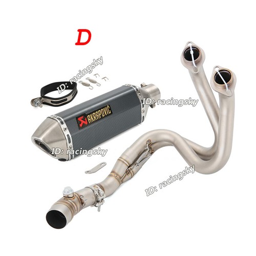 For Kawasaki Ninja 650 Z650 Versys 650 Exhaust System Header Muffler Pipe Escape - Picture 7 of 16