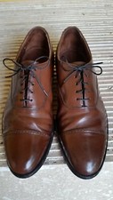 Stafford Executive Cap Toe Leather Dress Shoes Mens 10 Regular USA MADE