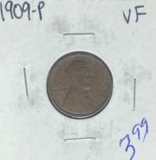 1909-P LINCOLN WHEAT CENT VF NICE COIN