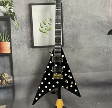 Custom Shop Rr 1.5 Rhoads White Dot Electric Guitar Hh Pickups Tremolo Bridge