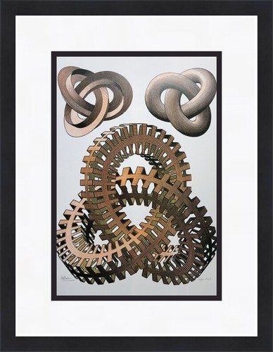 M.C. Escher - Knots Custom Gallery Framed Print | eBay