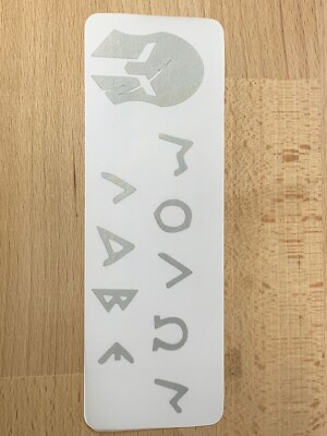 Autoaufkleber MOLON LABE SPARTA-300-Vinyl Car Sticker 13,5x4,5cm SilberGrau MATT