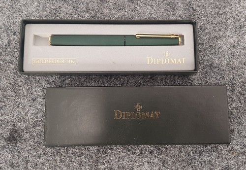 DIPLOMAT EXCELLENCE FÜLLER M 585 GOLD FEDER 14K EVERGREEN IN OVP FÜLLFEDERHALTER - Bild 10 von 11