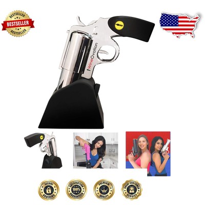 Cromed Electric Corkscrew with Foil Cutter - Stylish & Effortless Wine Opening