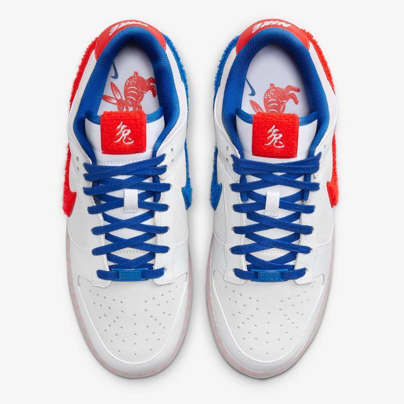 Nike Dunk Low Year of the Rabbit White/Crimson-Varsity Royal Nike Dunk Low Year of the Rabbit White/Crimson-Varsity Royal