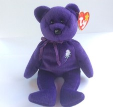 Ty Beanie Babies PRINCESS Diana Bear 1997 PE Pellets NEW w/ MINT TAG Stamp 472
