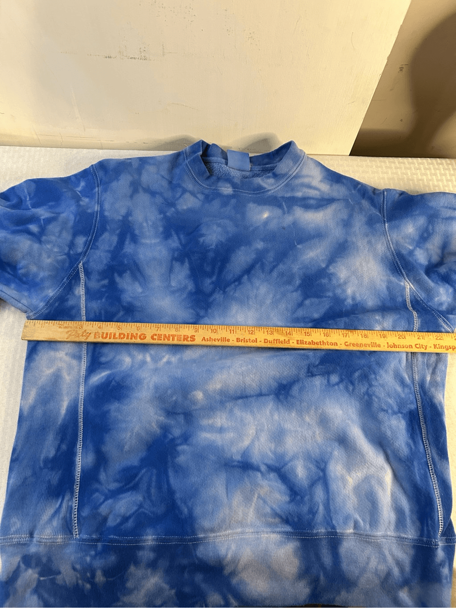 Champion reverse blue tie dye weave medium m rn#15763 | eBay