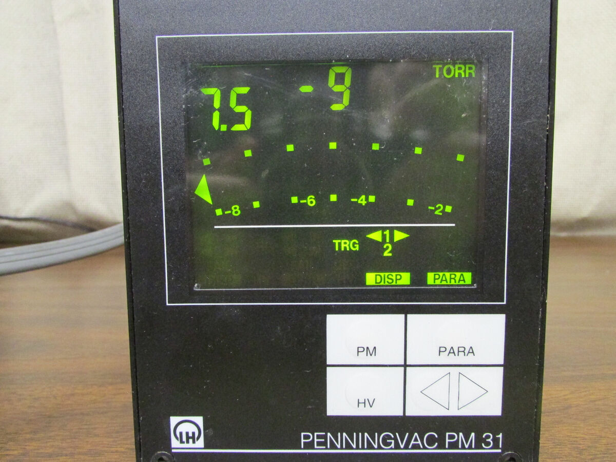 Leybold Hereus Penningvac PM 31 Vacuum Gauge Working | eBay Leybold Hereus Penningvac PM 31 Vacuum Gauge Working | eBay