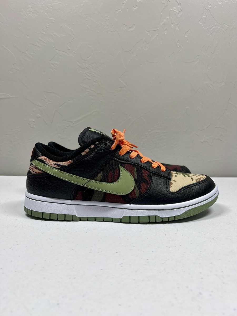 Nike Dunk Low Crazy Camo 2021 DH0957-001 Black Mens Sneakers