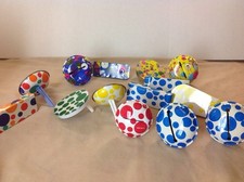 VINTAGE LOT OF14 TIN NOISE MAKERS MADE IN USA