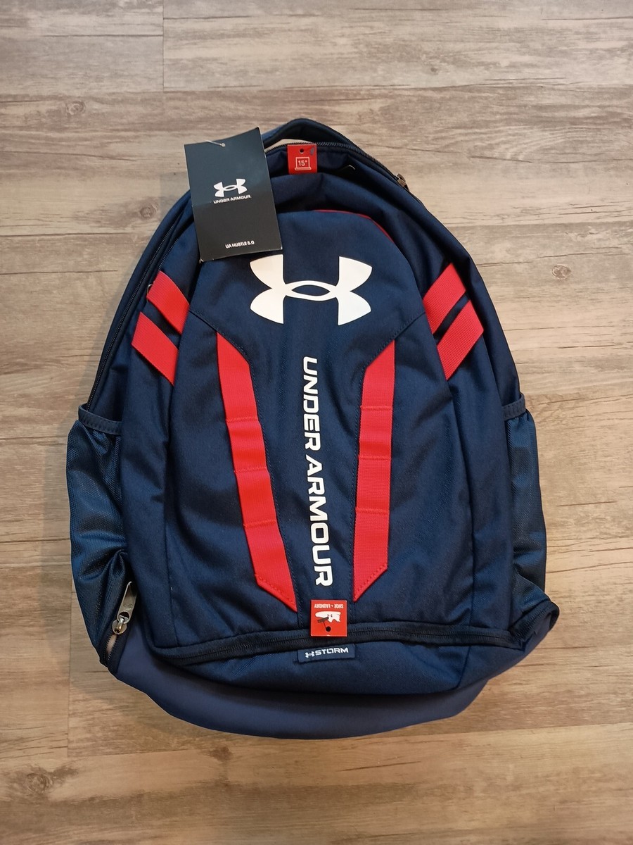 Under Armour 1361176409osfa Hustle Academy Red White Backpack