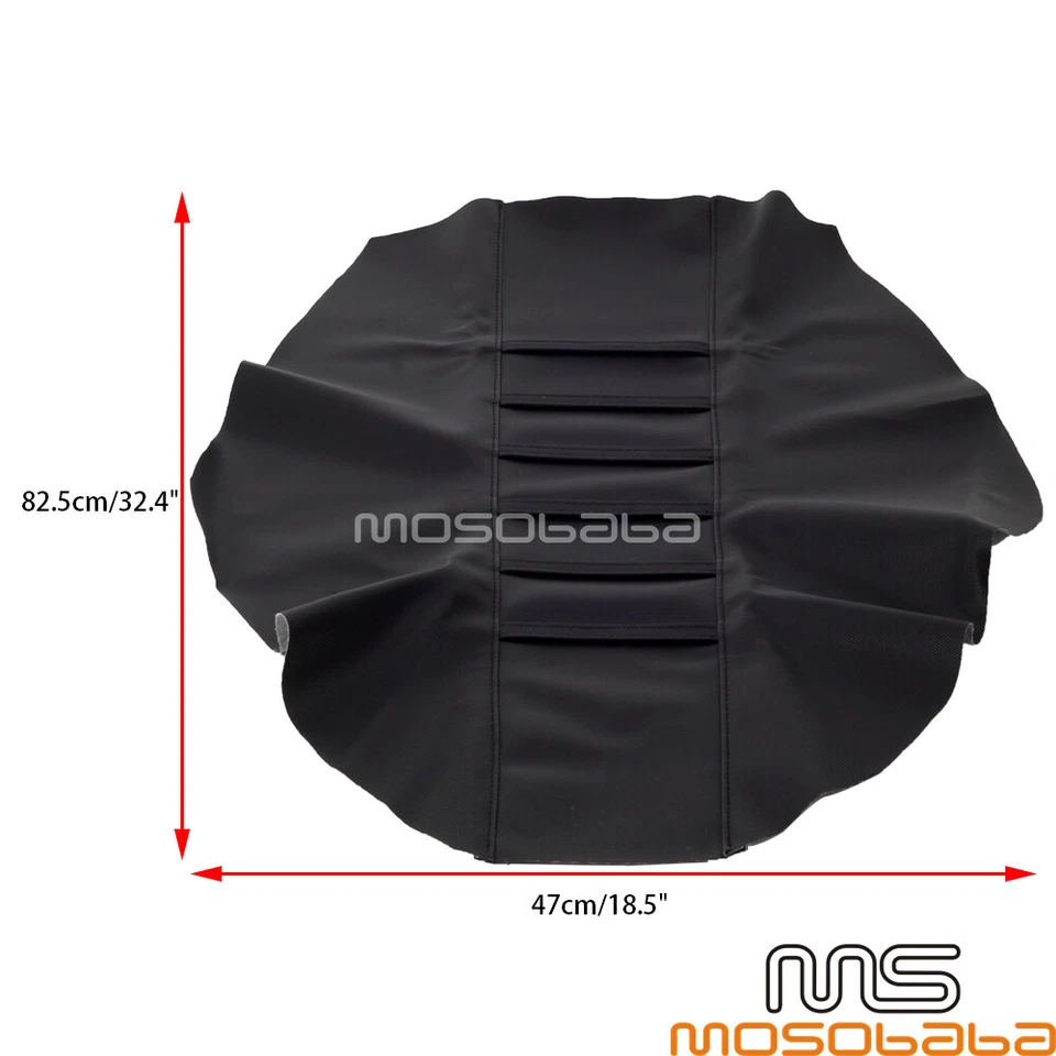 Cubierta de asiento con pinza acanalada universal para moto todoterreno Honda Suzuki Yamaha Foto 2 de 4