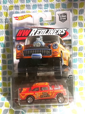 HOT WHEELS CAR CULTURE HW REDLINERS 55 CHEVY BEL AIR GASSER NEW