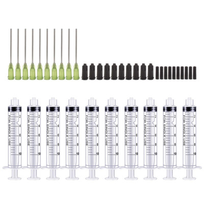 Jeringa Aguja De Punta Roma Y Tapa 10Ml, 5Ml, 3Ml, 1Ml Jeringas 14Ga 16Ga