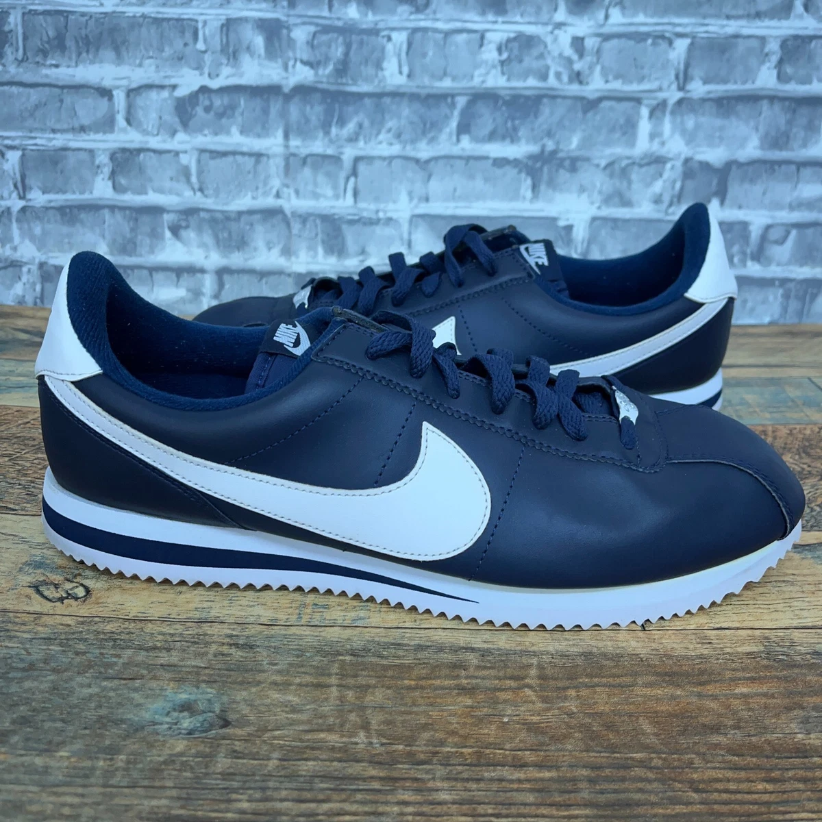 Nike cortez deals leather navy