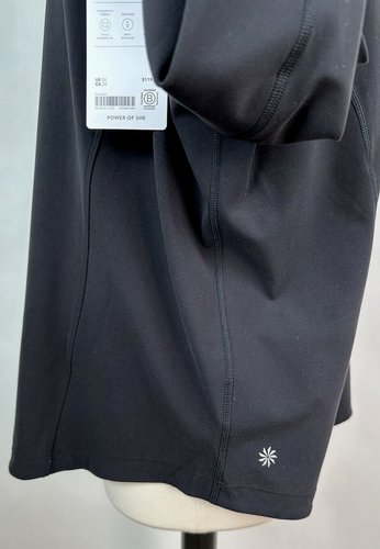 NWT Athleta Salutation Half Zip 3X 24W 26W Black Pullover Fitted Stretch Pockets - Picture 8 of 13