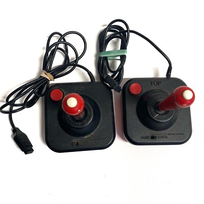 WICO Vintage Systems ATARI COMMODORE 2 Command Control Joysticks 9 Pin