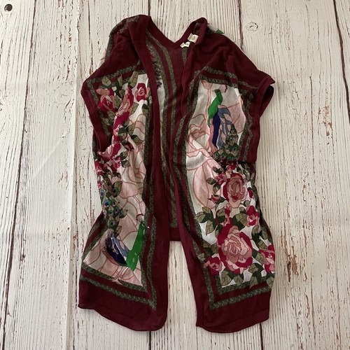 MOTH Short Sleeve Flowy Floral Peacock 