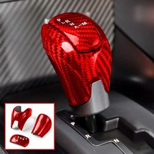 For NISSAN GTR R35 2008-2016 Inner Center Console Gear Shift Knob Cover Trim Red