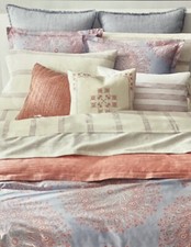 RALPH LAUREN MARLEY PAISLEY KING DUVET COMFORTER COVER SET SHAMS CHAMBRAY BLUE