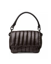 Think Royln Black Puffer Crossbody Handbag Purse