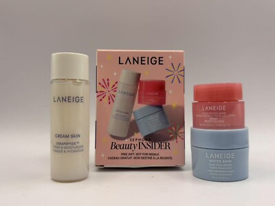 LANEIGE SEPHORA BEAUTY INSIDER 3 PIECE SET WATERBANK+MOISTURIZER+LIP MASK