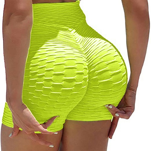 Women's High Waist Yoga Shorts Push Up Anti-Cellulite Gym Sports Hot Pants Fit - Picture 7 of 21