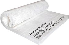 Ceramic Fiber Blanket - Density-8LB 2600F - 1"X24"X12" High Temperature