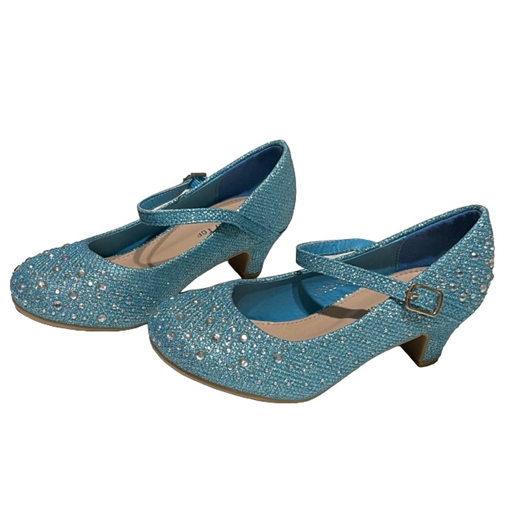 Lucky Top Apple5K Girls Sparkling Mary Jane Rhinestone Glitter