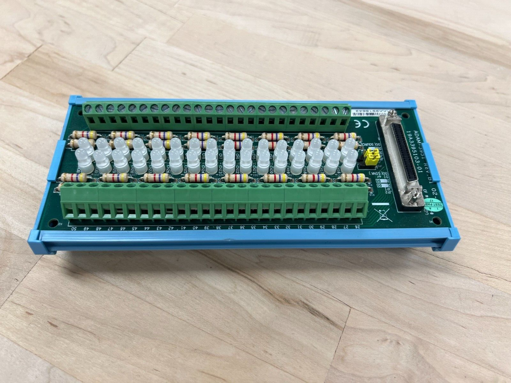 Advantech ADAM-3951 Rev. B1 SCSI-II 50-pin iO Module w/ Screw Terminals & LEDs