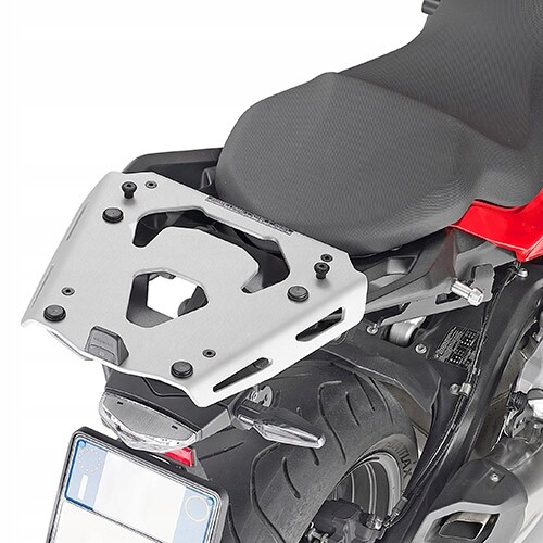 Porte-bagages central BMW F 900 R et XR en aluminium noir Monokey