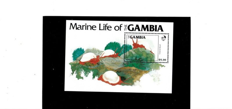 VINTAGE CLASSICS - Gambia 1984 - Marine Life - Souvenir Stamp Sheet - 542 - MNH